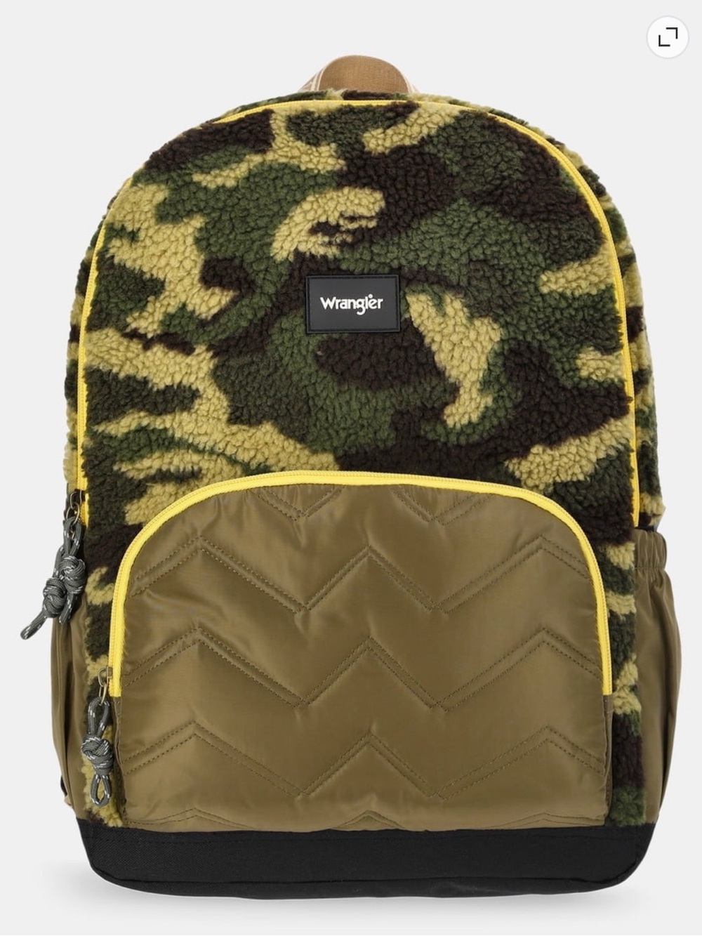 Wrangler Unisex 17” Plush Camo Backpack
